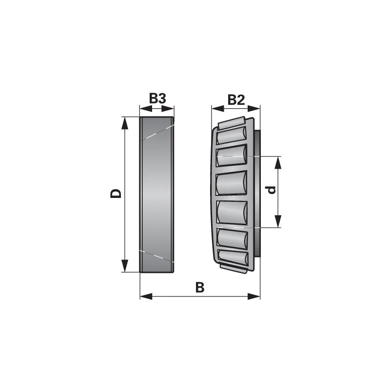 INA FAG - 30208-A - Cuscinetto a rulli conici