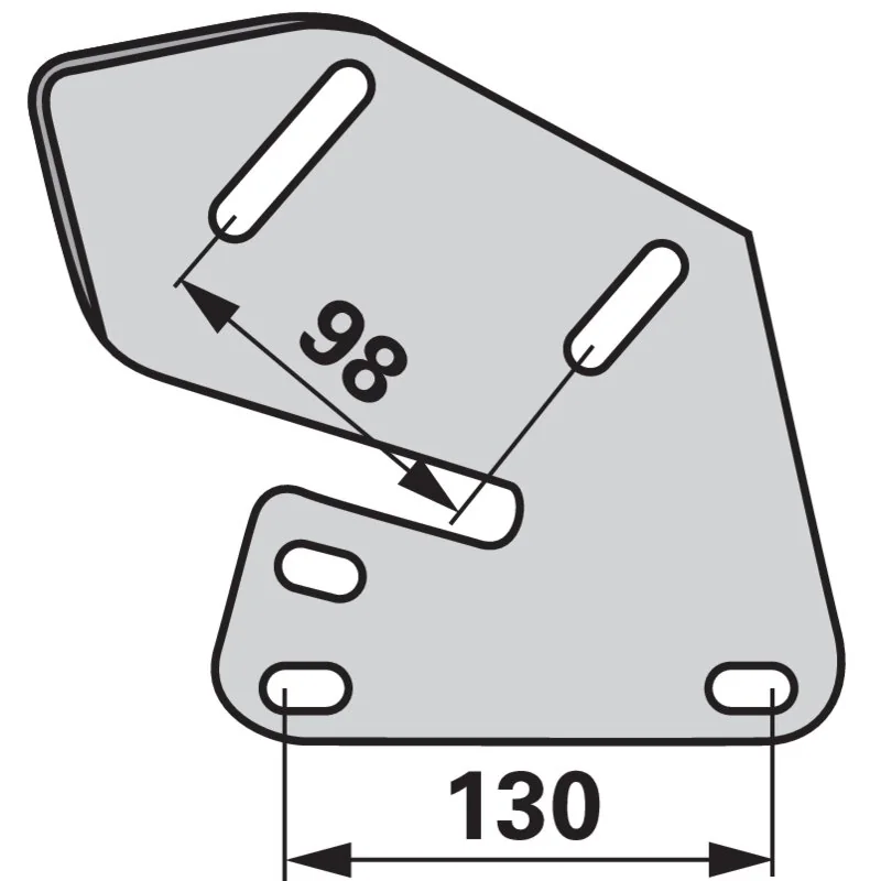 IQparts - 73-63310 - Supporto lamiera guida paglia