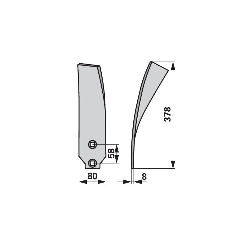 IQparts - KM060252 - Deflettore destro