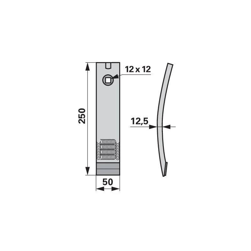 JPF - 457618-1 - Vomeri per coltivatore