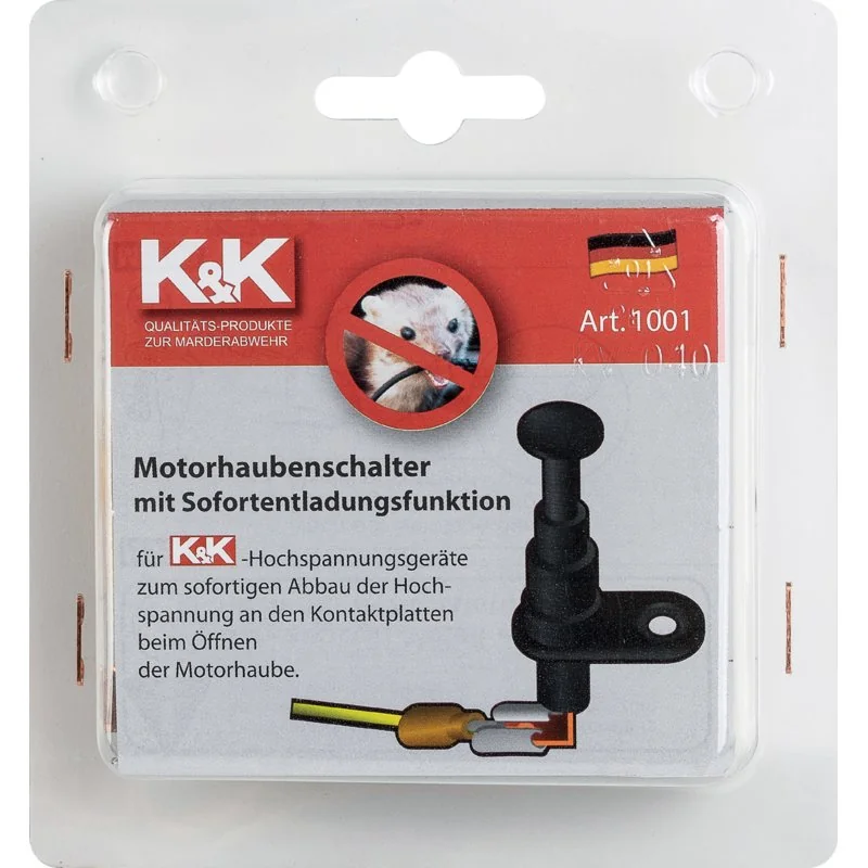 K&K - 1001 - Interruttore di sicurezza cofano motore