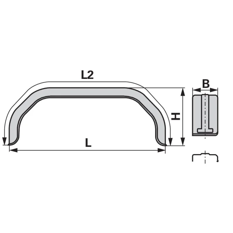Knott - 1.950 - Parafango doppio asse