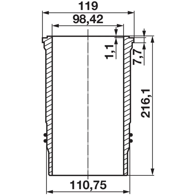 Kolbenschmidt - DT239 - Set boccole pistone