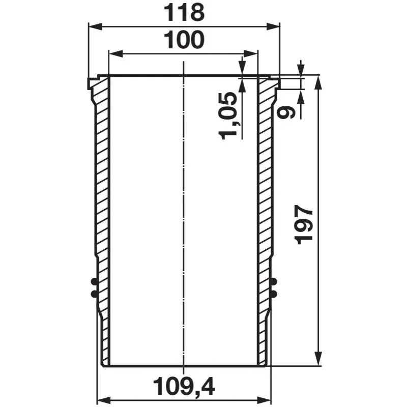 Kolbenschmidt - WD308/308.85/408 - Set boccole pistone