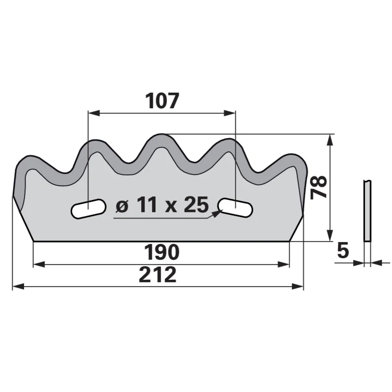 MWS - 60503502 - Coltello per carro miscelatore