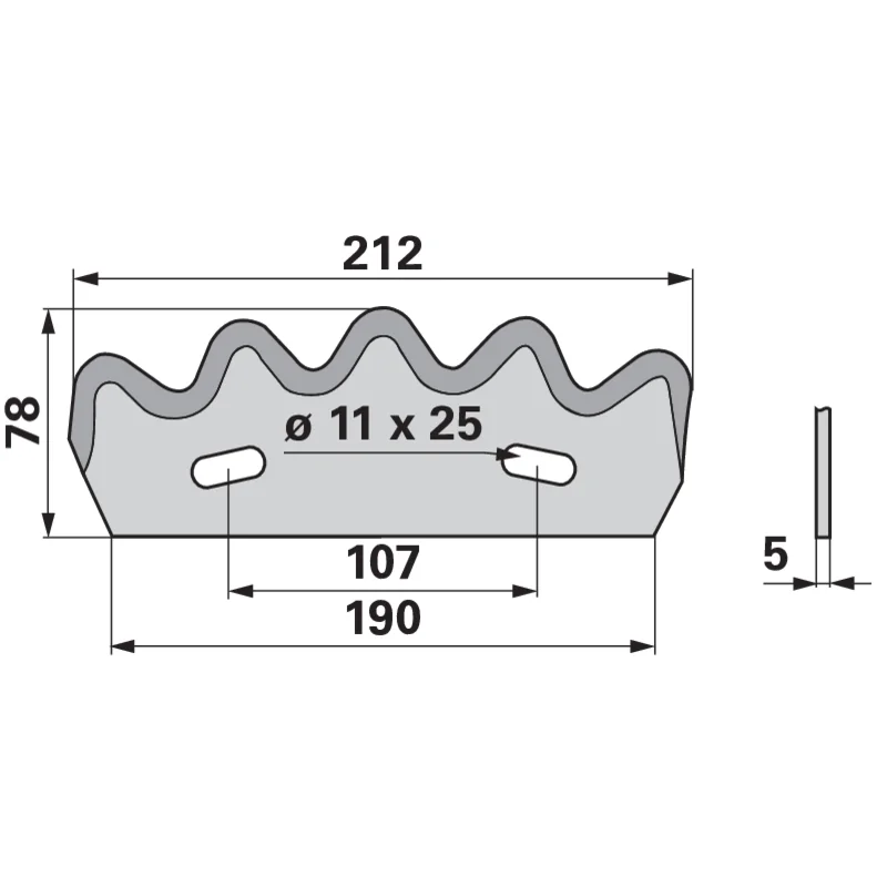 MWS - 60503503 - Coltello per carro miscelatore