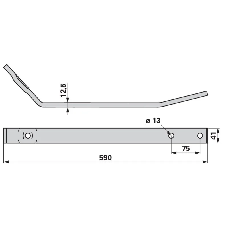 Pöttinger - 00+212.70.008.1 - Braccio del dente