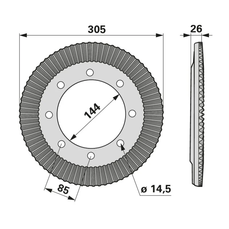 Pöttinger - 00+261.80.003.1 - Ruota conica