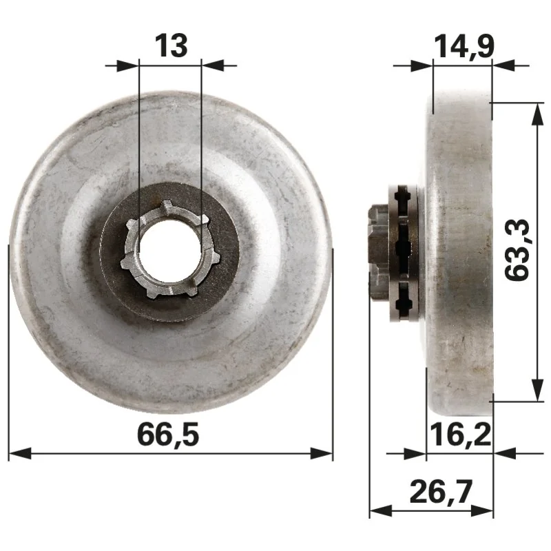Prillinger Longlife - 41726X - Ruota catena ad anello Longlife