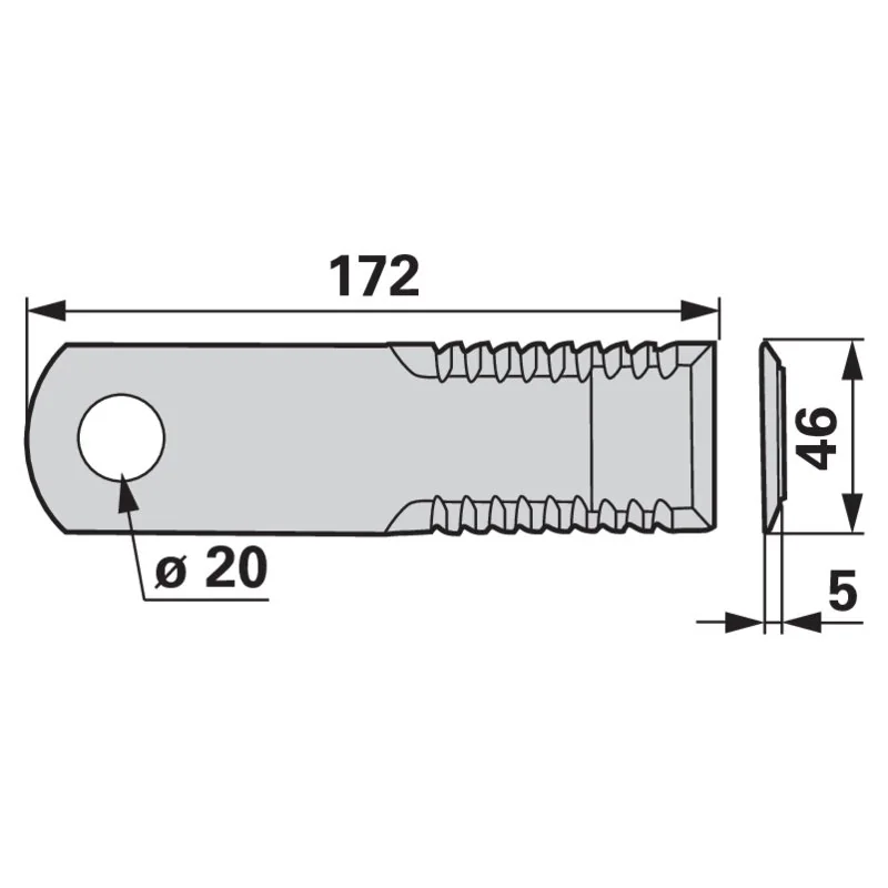 Radura - 53397 - Set di lame trinciatrici