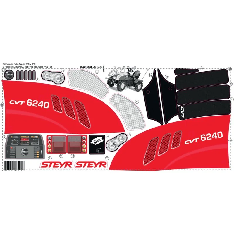 Rolly Toys - 53000020100 - Set di adesivi