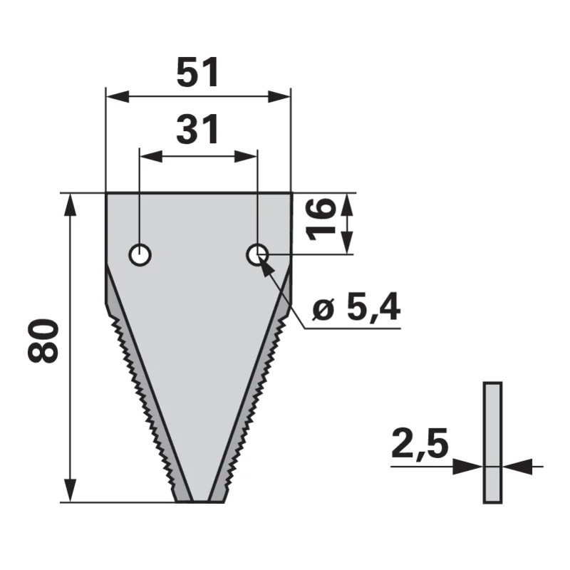 Schröckenfux - 580.48945 - Lama del coltello falciante