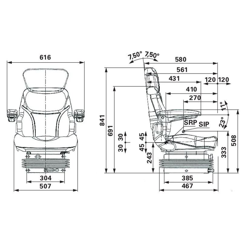 Seat - 961556500YA - Sedile