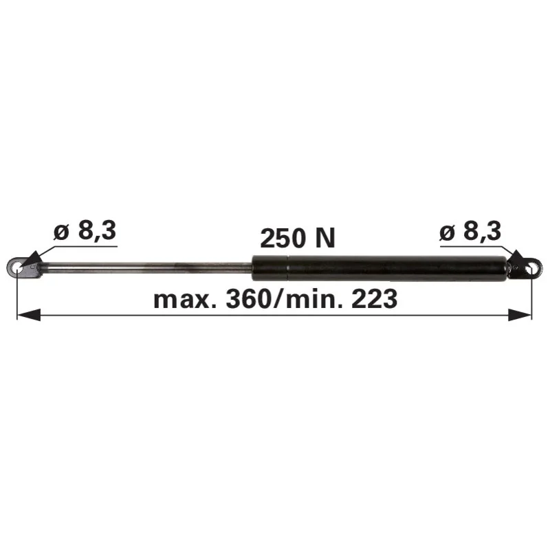 Stabilus - 6-100.25.360 - Molla a gas