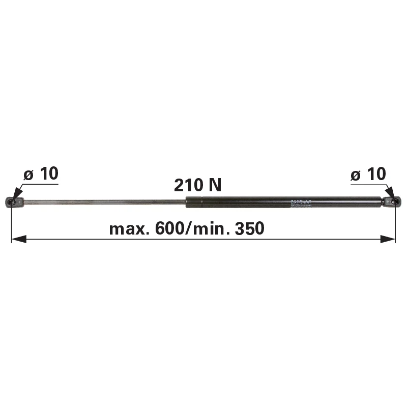 Stabilus - X800420490000 - Molla a gas