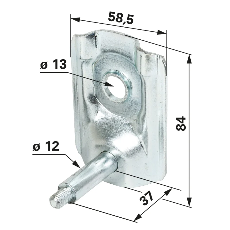 Stiga - 381005082/0 - Supporto ruota