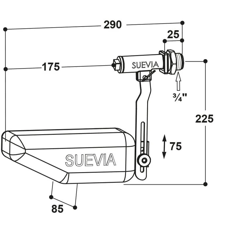 Suevia - 131.0738 - Valvola a galleggiante