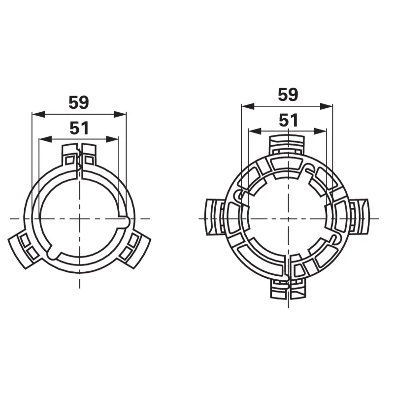Weasler - 961-2535 - Set anelli di scorrimento