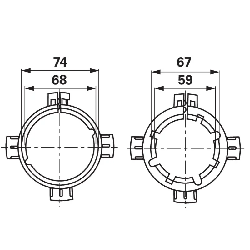 Weasler - AB6-80 - Set anelli di scorrimento