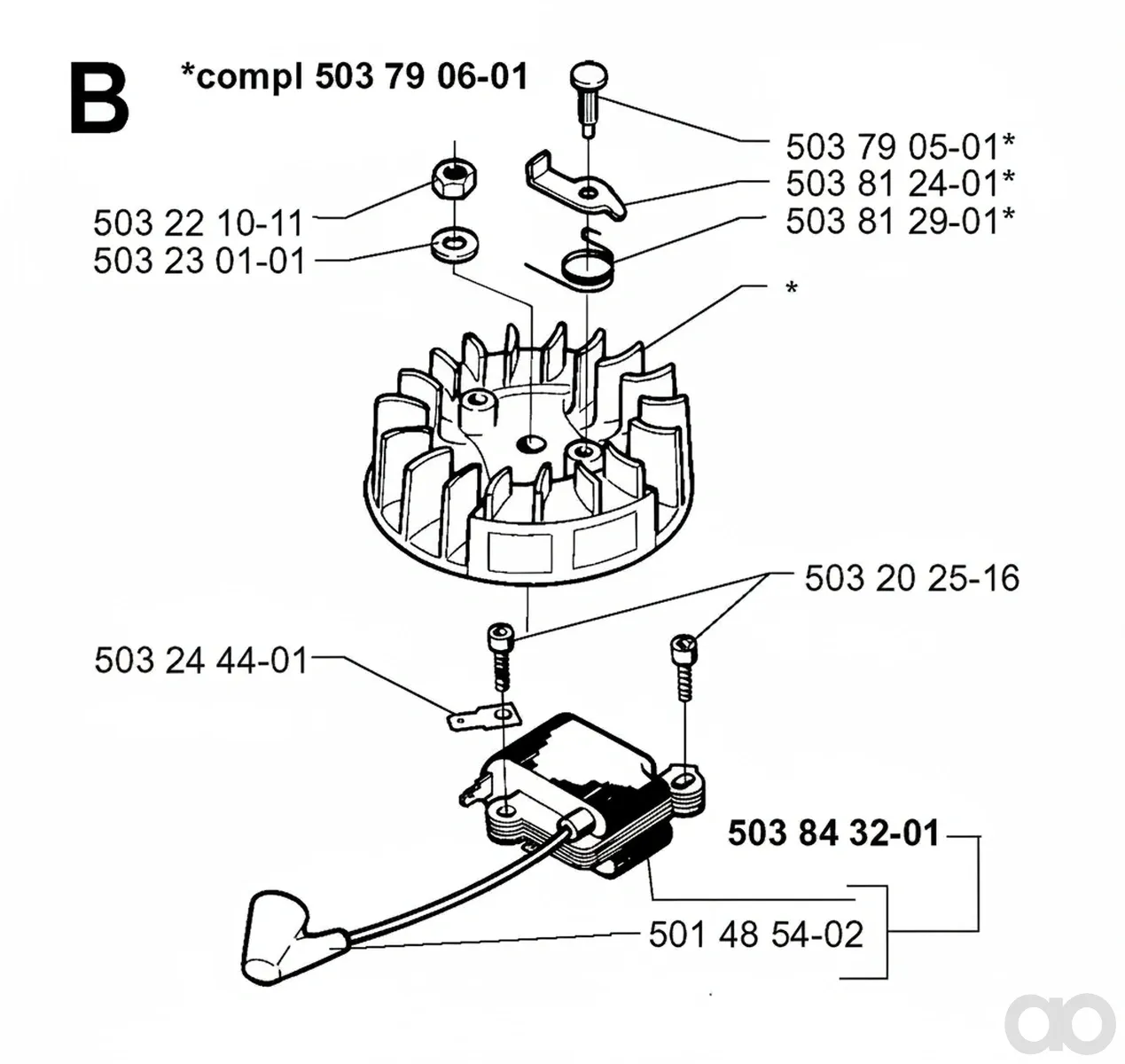 Husqvarna-503843201 - IGNITION MODULE