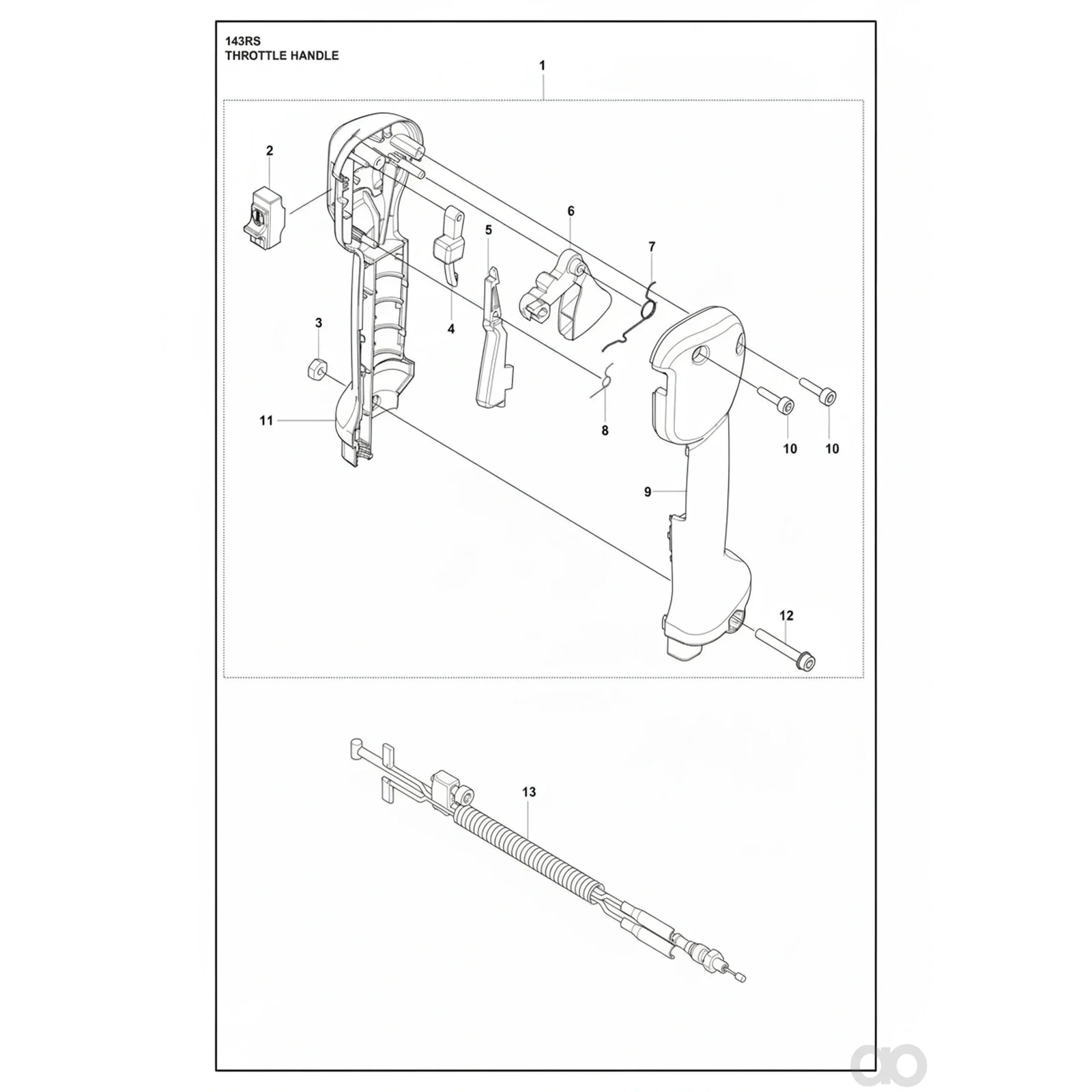 Husqvarna - 537160301 - Mezzo manico