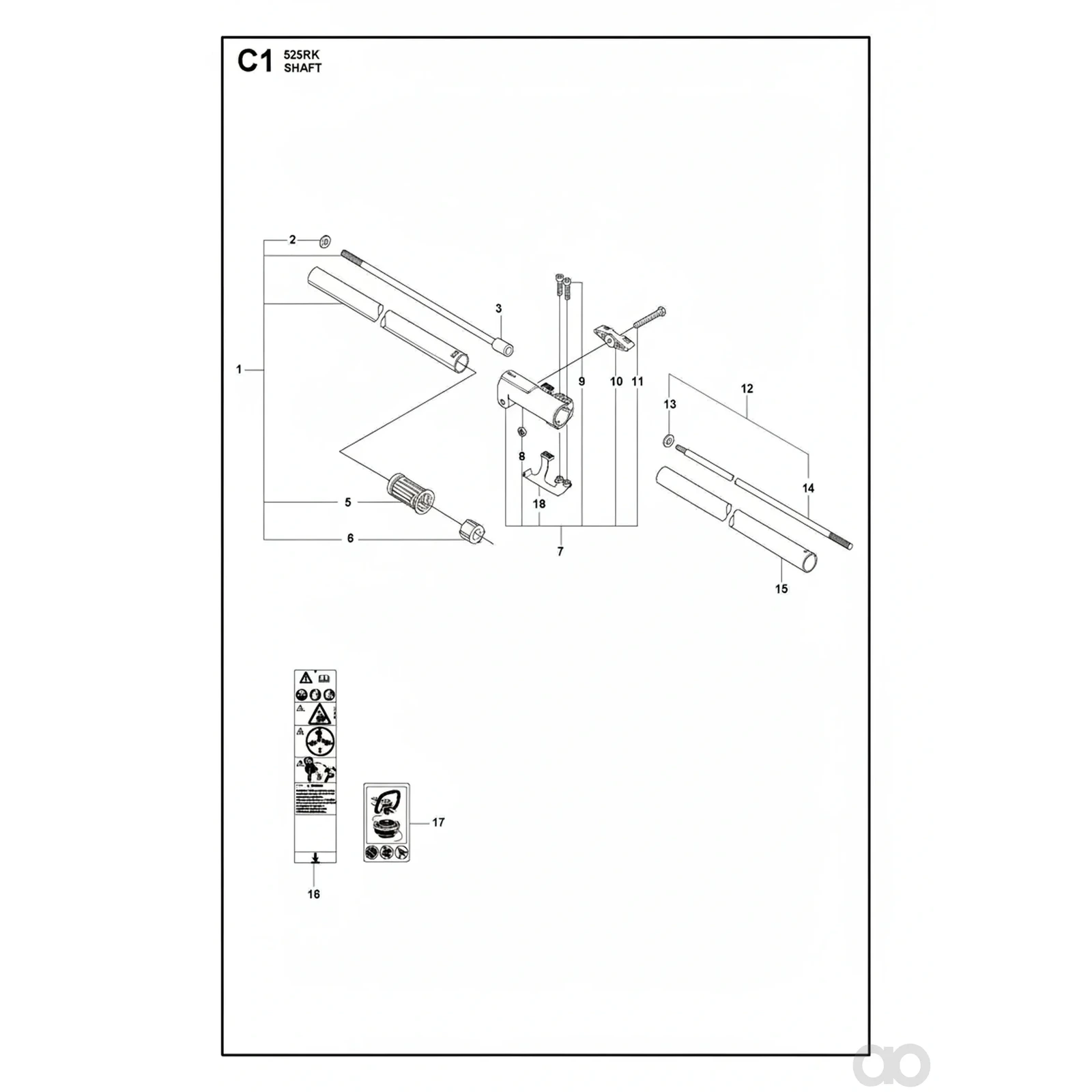 Husqvarna - 576282601 - Fascia per morsetto