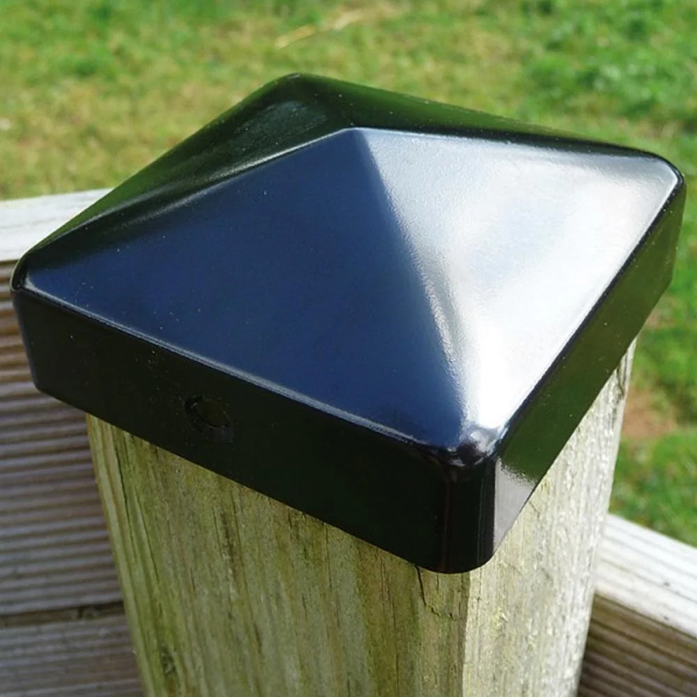 Mermier - 687115 - Set di 2 cappucci per palo 70X70 nero