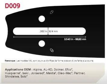 Oregon - 363RNFD009 - Guida Power Match 90 CM