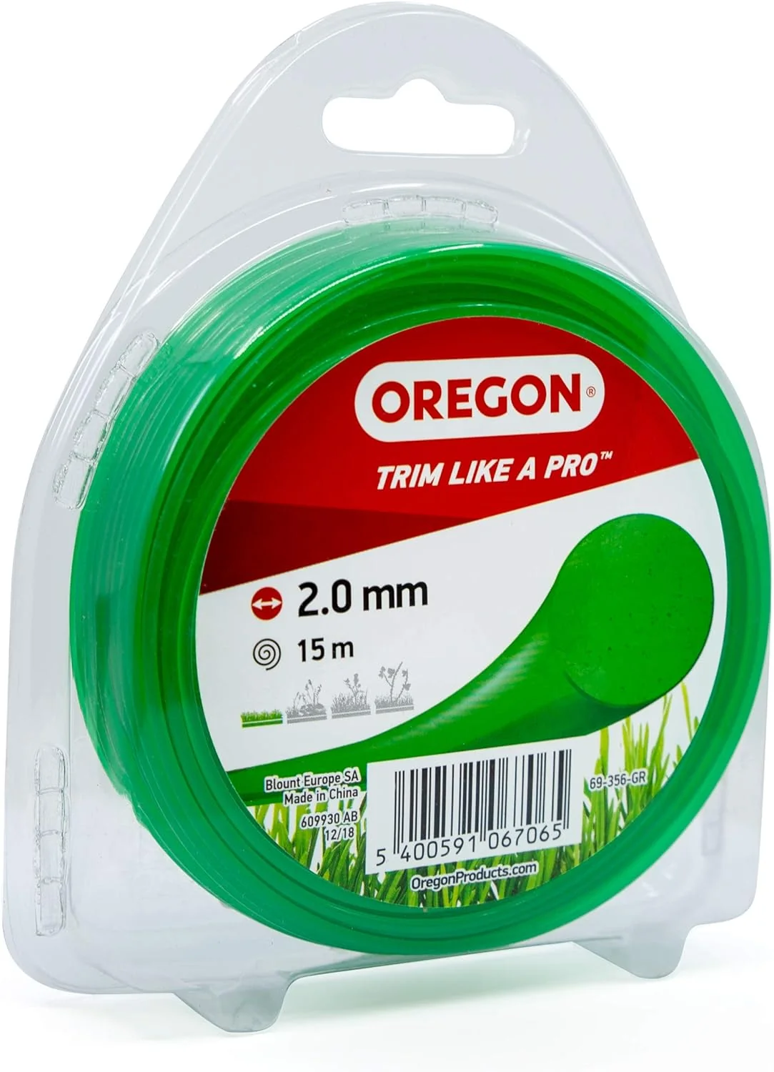 Oregon - 69356GR - Linea rotonda verde 2.0 MM 15M