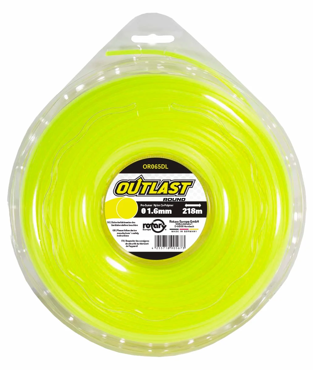 Rotary - 065DL12 - Linea rotonda gialla .065 pollici/1,6 mm 218 m Outlast