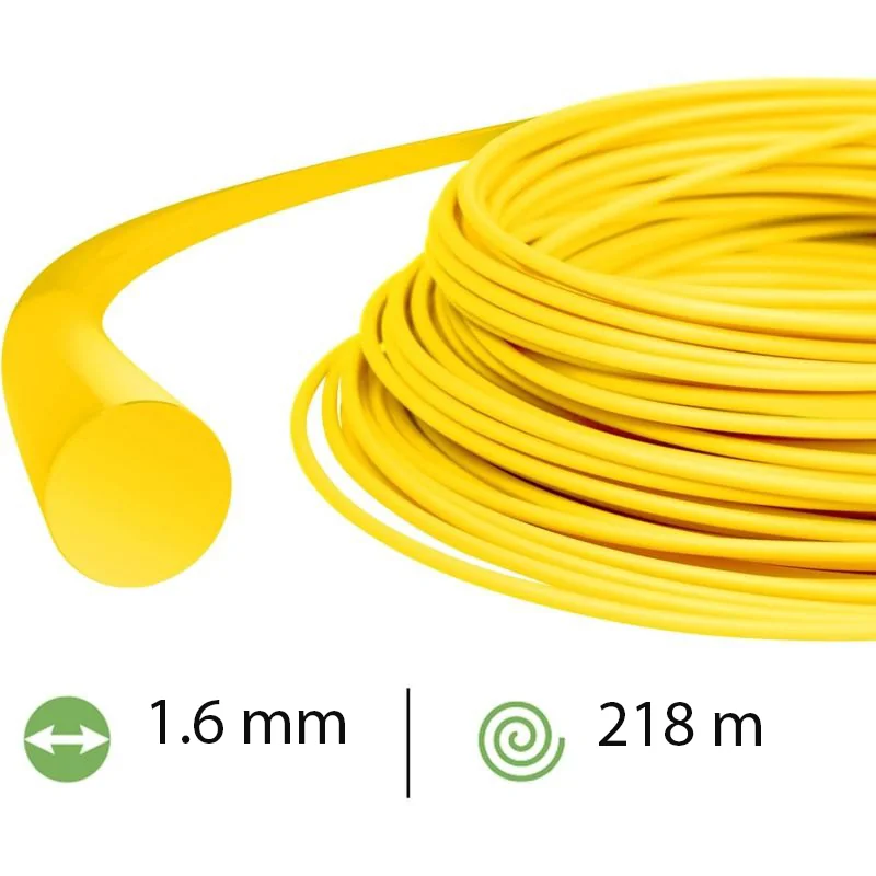 Rotary - 065DL12 - Linea rotonda gialla .065 pollici/1,6 mm 218 m Outlast