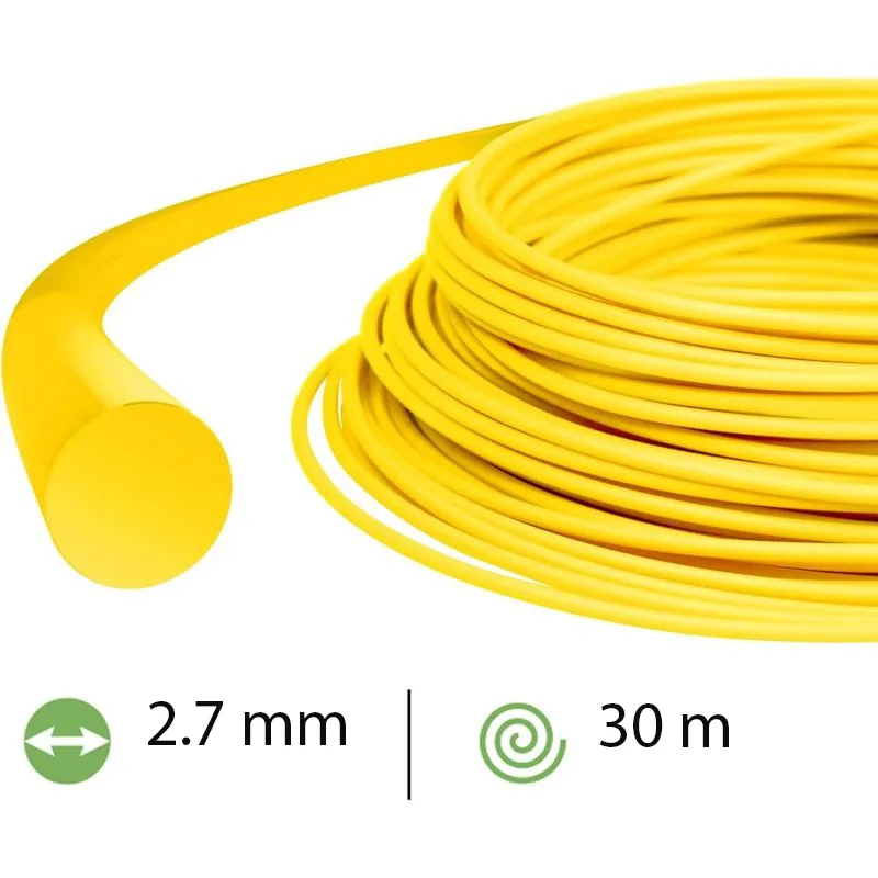 Rotary - 105CL14 - Linea rotonda gialla .105 pollici/2,7 mm 30 m Outlast