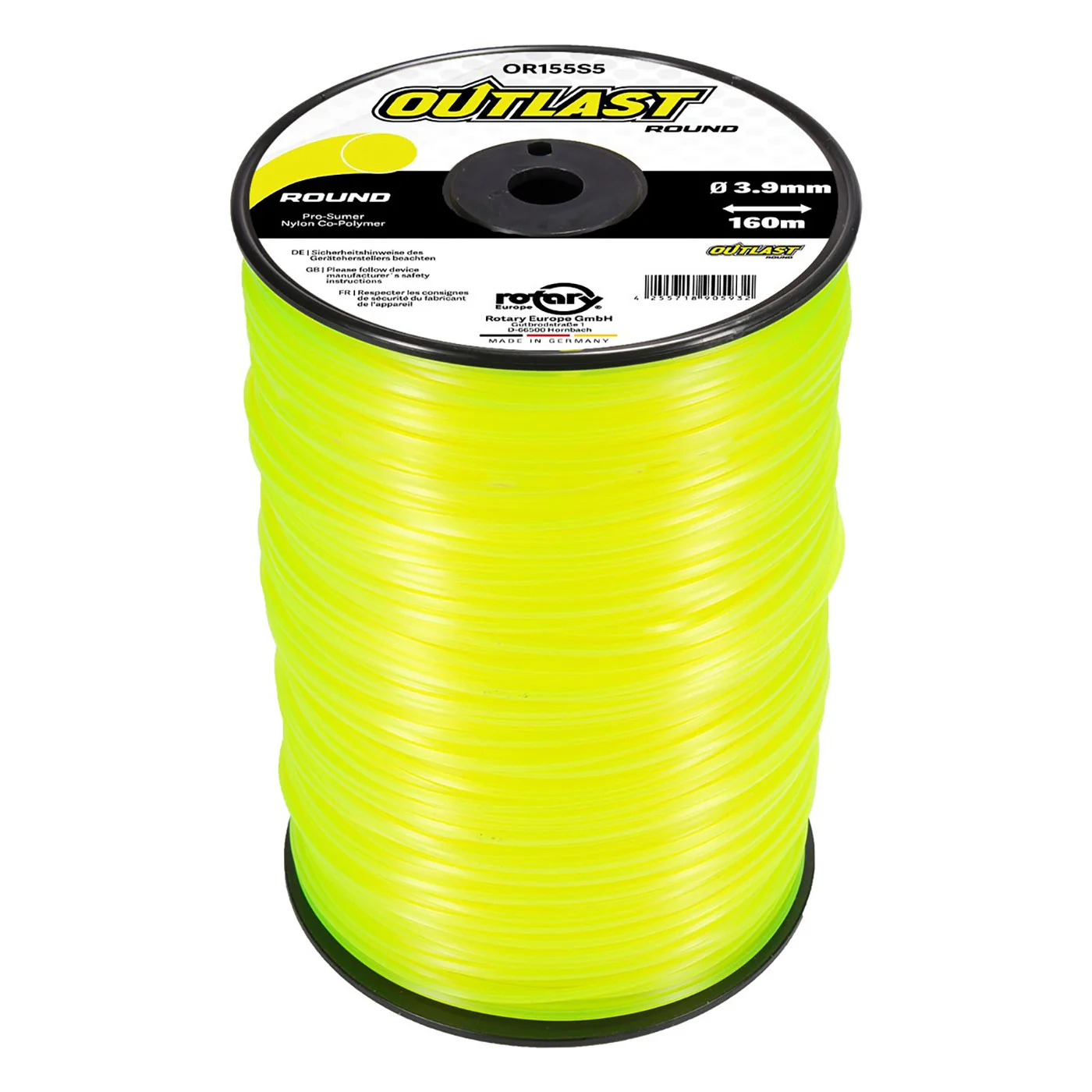 Rotary - 155S56 - Linea rotonda gialla .155 pollici/3,9MM 160M Outlast
