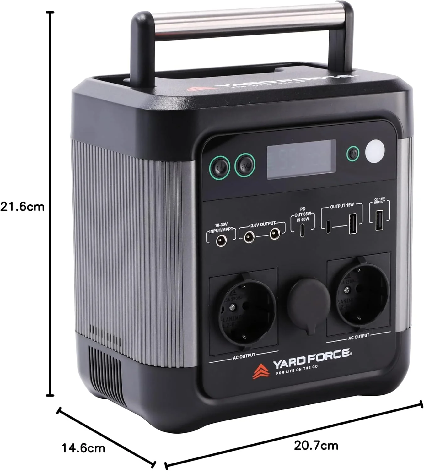 Yard Force - LXPS600 - Unità Elettrica Portatile 600W