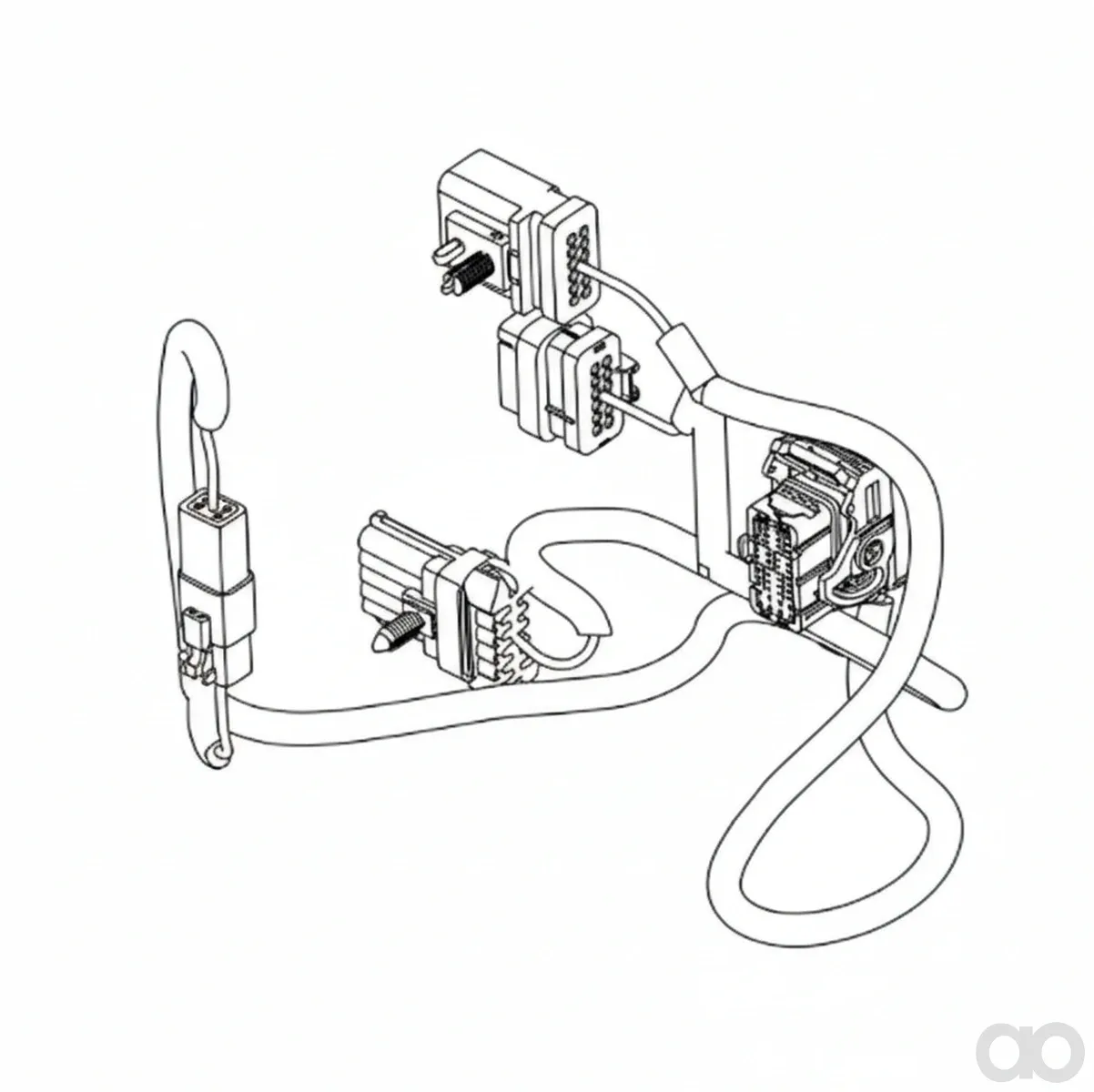 John Deere - BPF11104 - Kit di hardware, Adattatore per cavo ISOBUS