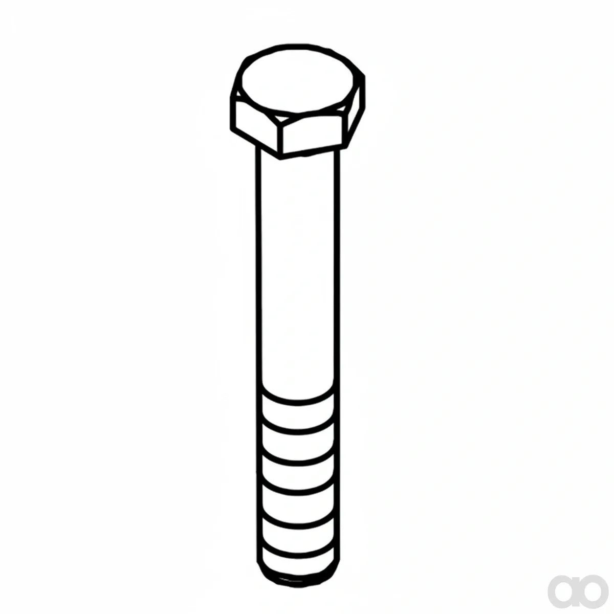 John Deere - N316277 - Vite a testa esagonale - Vite a testa esagonale, testa esagonale, 1 1/4 UNC-2a X 9