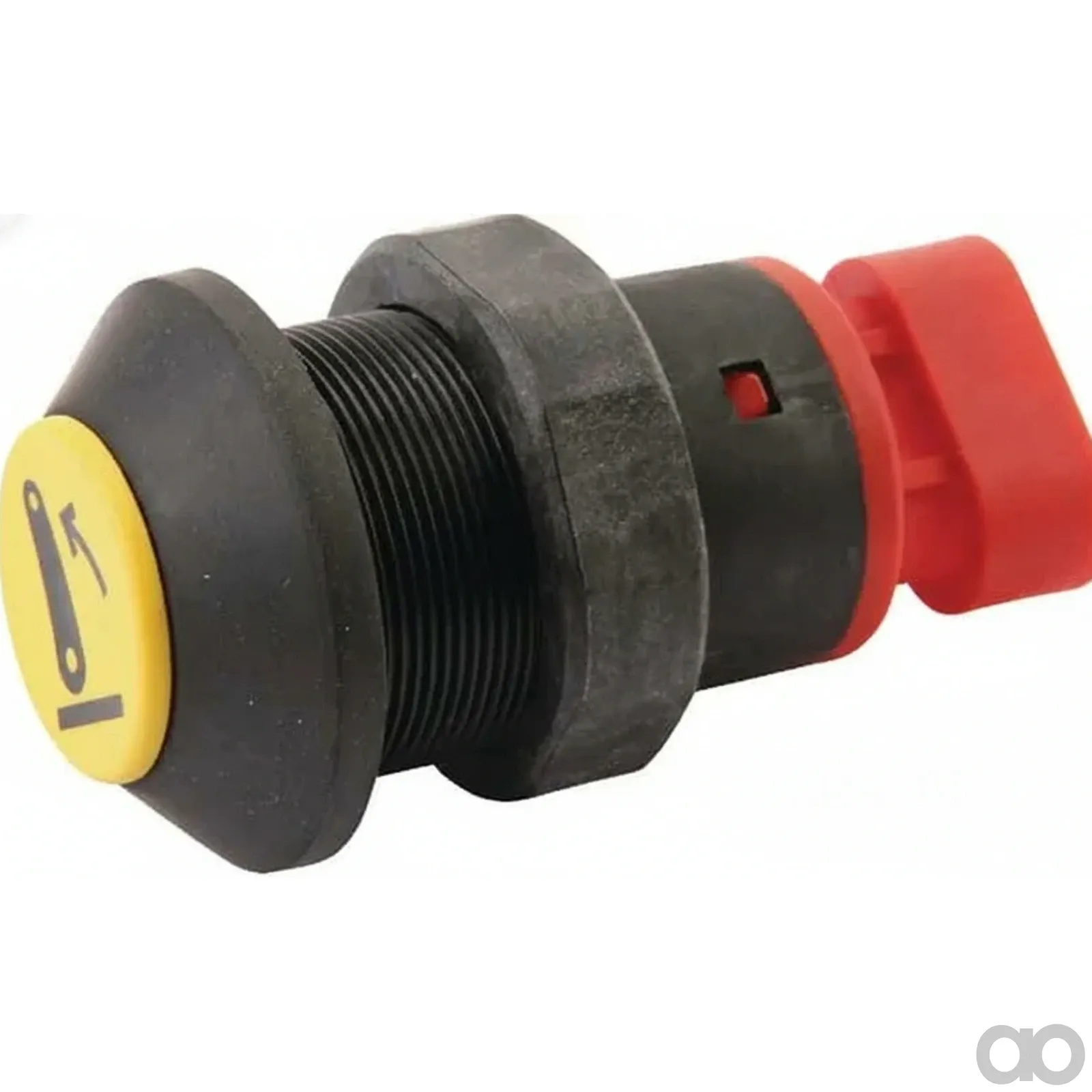 Kramp-11901006pn - Push switch, Linkage lift, round, yellow