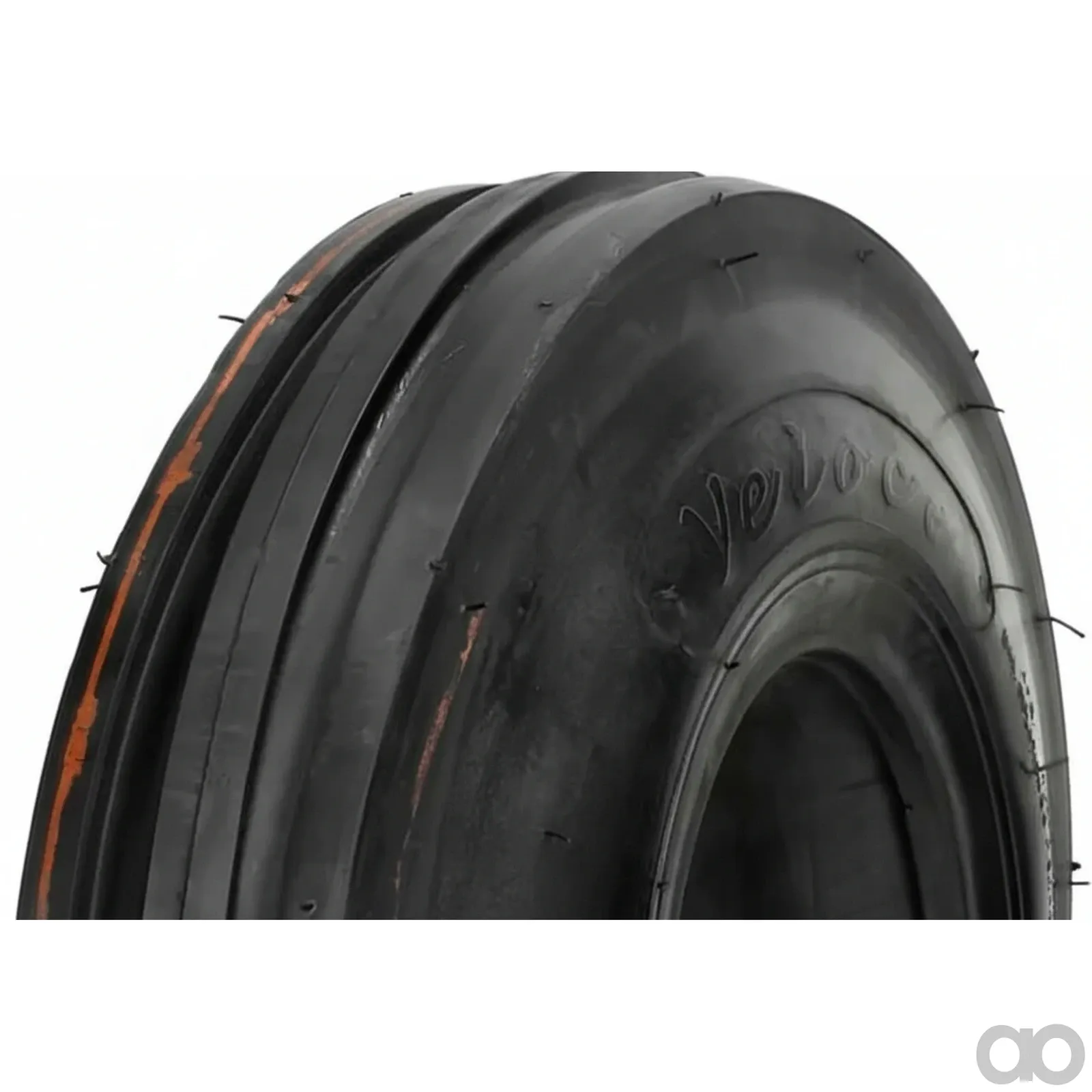 Kramp - 35064T513S - Pneumatico e camera d'aria 3.50-6, 4 strati, valvola curva, T-513, Kramp