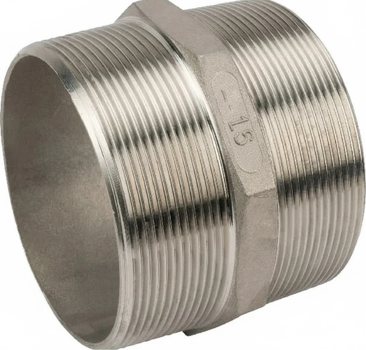 Kramp - FG2803RVS - Doppio tubo in acciaio inossidabile 2xM 3"