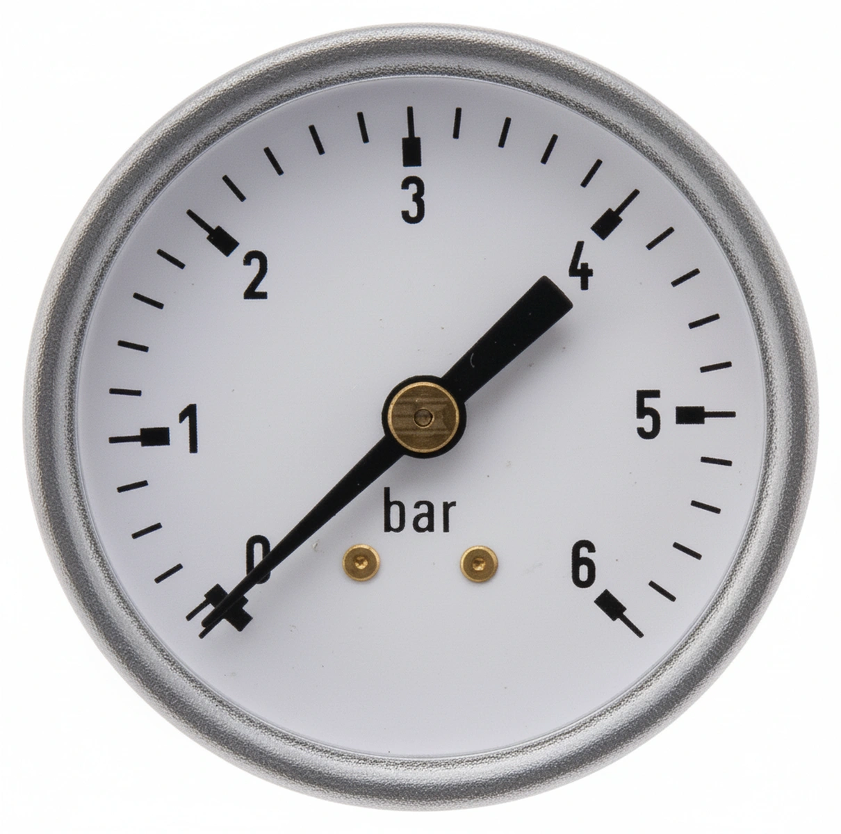 Kramp-ma506b04st - Pressure gauge Ø50 0–6bar 1/4" rear