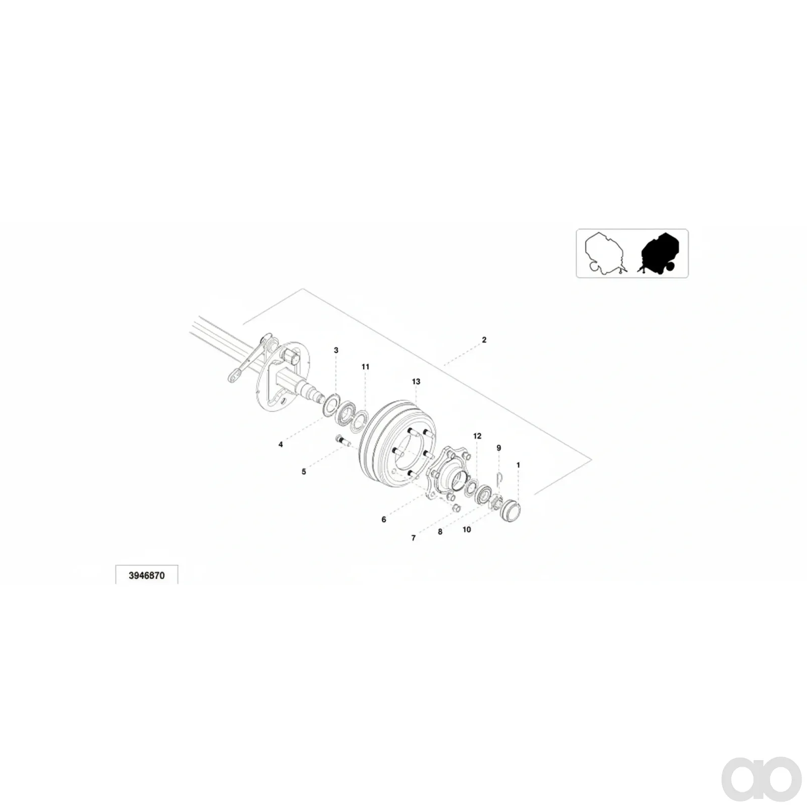 Kverneland - KB3901A99 - Copertura
