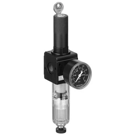 Aventics - 0821300221 - Valvola di regolazione pressione con filtro, tipo NL2-FRE-G014-GAU-100-SSS-HO-05,00