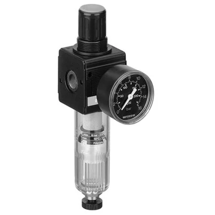 Aventics - 0821300331 - Valvola di regolazione pressione con filtro, tipo NL2-FRE-G038-GAU-100-PBS-HO-05,00