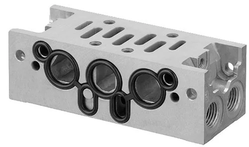 Aventics - 1825503288 - Piastra di base, 2 connessioni, tipo PIATTO INTERMEDIO ISO1