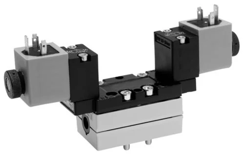 Aventics - 5811290430 - Valvola 5/2 vie, Serie 581, Tipo V581-5/2DS-230AC-I1-2CNO-HNX-AA-X-C-T0