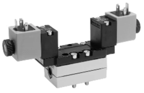 Aventics - 5811790430 - Valvola 5/3 vie, Serie 581, Tipo V581-5/3PC-230AC-I1-2CNO-HNX-AA-X-C-T0