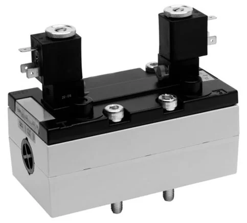 Aventics - 5814422100 - Valvola 5/3 vie, serie 581, tipo V581-5/3CC-024DC-I4-2P22-HBX-AA-X-S-T0