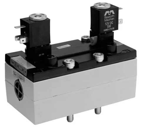 Aventics - 5814522500 - Valvola 5/3 vie, Serie 581, Tipo V581-5/3EC-012DC-I4-2P22-HBX-AA-X-S-T0