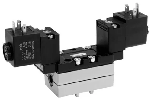 Aventics - R402003717 - 2x valvola 3/2 vie, serie 581, tipo V581-3/2CC-24/42-I1-2CNO-HUX-AA-X-S-T0