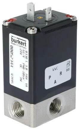 Burkert - 0330-T-03,0-FF-VA-GM81-024/DC--380666 - Elettrovalvola 3/2 vie, azionamento diretto